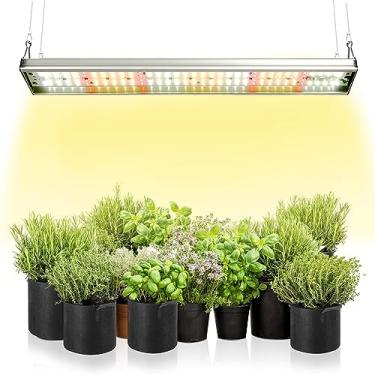 Imagem de CANAGROW Luzes De Cultivo Led Cg-400 Para Plantas Interior, Luz Espectro Completo Atualizada Com Do Dia 5000K E 3000K + Lâmpadas Suspensas Vermelhas 660Nm, Iniciar Sementes, Mudas, Suculentas Vegeta