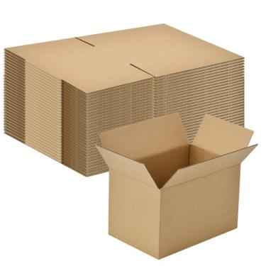 Imagem de EZALFTIN Pacote Com 30 Caixas Pequenas De Papelão Ondulado Marrom 6 X 4 Polegadas Para Embalagem, Envio Pelo Correio, Mudança E Negócios