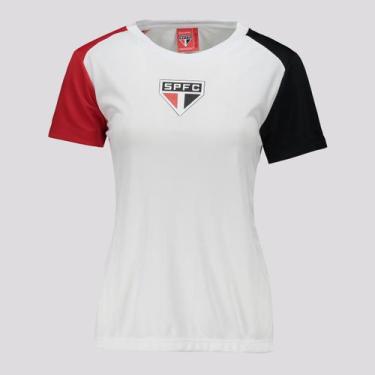 Imagem de Camisa São Paulo Entrelaço Feminina Branca - Braziline, M