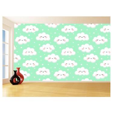 Imagem de Papel De Parede 3D Infantil Nuvens Baby AZS311 1,75X2,0M - Você Decora