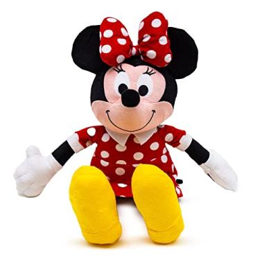 Imagem de Buckle-Down Brinquedo de pelúcia Disney Minnie Mouse com pose sentada sorridente
