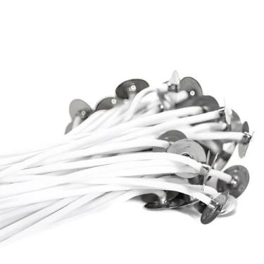 Imagem de Kit 40 Pavio Algodão 21cm Chama Baixa - Embaleve Comércio
