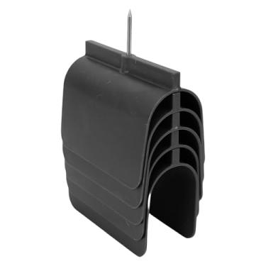 Imagem de Zerodis 5 PCs Drywall Outlet Marker Tool Reparo de Parede Ferramenta de Marcação de Drywall Localizador de Caixas Elétricas Com Ponta de Aço Inoxidável Construção Robusta para Pontos de Venda (Preto)