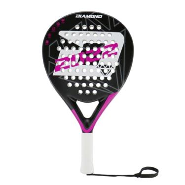 Imagem de INSUM Raquetes de tênis de padel, superfície de fibra de carbono com memória EVA, núcleo flexível, formato de diamante, raquetes de tênis POP leves para jogadores avançados