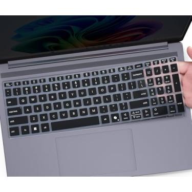 Imagem de Capa de teclado para Lenovo Yoga 7 7i 16ILL10 16AKP10 40.6 cm, IdeaPad Slim 3 3i 3X 15 40.6 cm 15IRU10 15AHP10 15IRH10 15Q8X10 16ARP10 16IRH10 0, IdeaPad Slim 5 5i 40.6 cm 16IRH10 16AHP10 16IRH10R