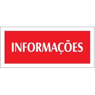 Imagem de Placa - informaçoes - vermelha / em ps 20 x 7cm emplac br