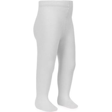 Imagem de Meia-calça baby lobinha lupo baby algodão 13502-001, Branco, RN