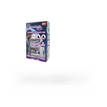 Imagem de Tela Mosquiteira Magnética para Janela, 150 x 180 cm, Fibra de Vidro, Branco