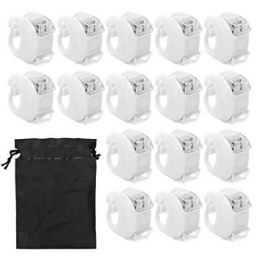 Imagem de Luzes de navegação de b LED 16pcs Bright Safe Aviso Luzes de com 3 modos Fácil instalação para bs Acessórios marinhos Silicone Metal Cr2032 Bateria (Branco)