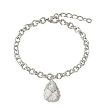 Imagem de Pulseira de Howlita - Cristal Natural, Prata 925