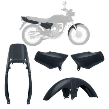 Imagem de Kit Carenagem 3 Peças Moto Honda Titan Ano 1995 1996 1997 1998 1999 - 