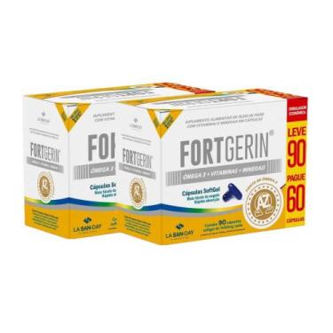 Imagem de Kit 2 Fortgerin Ômega 3 + Vitaminas + Minerais 90 Cápsulas