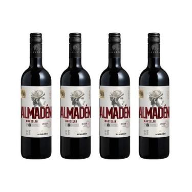 Imagem de Kit 4 Un Vinho Miolo Almaden Marselan 750 ml