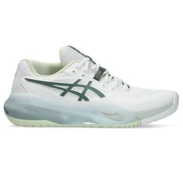 Imagem de ASICS Tênis feminino Gel-Resolution X, Branco/azul monumento, 41