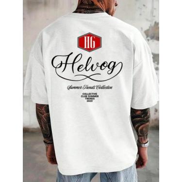 Imagem de Camiseta Masculina Oversized Minimalista Streetwear Grande - NoBrand, 