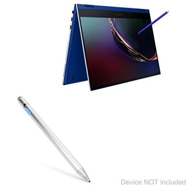 Imagem de Caneta Stylus Samsung Galaxy Book Flex (13 polegadas), BoxWave [AccuPoint Active Stylus] Stylus eletrônica com ponta ultrafina para Samsung Galaxy Book Flex (13 polegadas) - Prata metálica