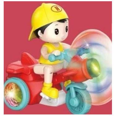 Imagem de Brinquedo Moto Triciclo Boneco Musical Infantil Empina Da Grau GIRA 36