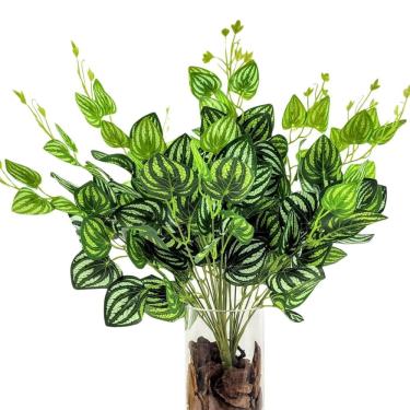 Imagem de Kit 3 Peperômia Melancia 48Cm Planta Artificial Permanente