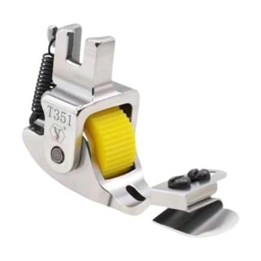 Imagem de shamjina Pé de impede de hemmer lamado, ferramenta auxiliar fácil de usar os suprimentos de bricolage para iniciantes para iniciantes femininos de peças de, Equipamento Amarelo