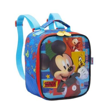 Imagem de Lancheira Infantil Mickey Mouse Bolsa Térmica Escolar Azul - Xeryus