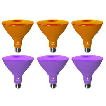 Imagem de Lâmpada LED Bluex Bulbs Par38 18W (equivalente a 120W) roxa/laranja