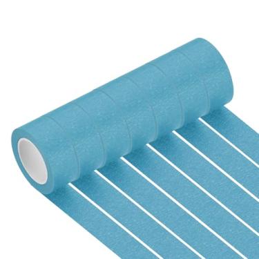Imagem de PATIKIL Fita adesiva azul claro 2,5 cm x 14 m, 7 rolos de código de cores para pintura de parede e organização de laboratório de ciências