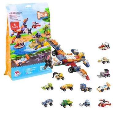 Imagem de Blocos De Montar 315 Peças Carros 6 Em 1 - Castela - Castela Brasil