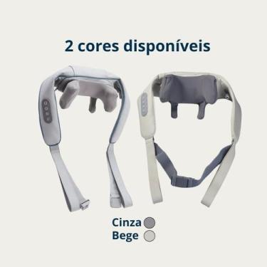 Imagem de Colete Massageador Shiatsu Alivio Muscular + Brinde Namorado Cinza - R