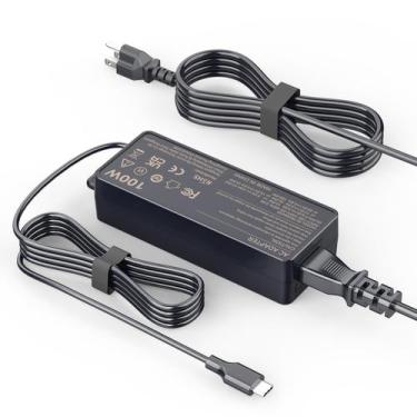 Imagem de Carregador de laptop USB C HFLRZZ 100W Carregamento rápido 20V 5A