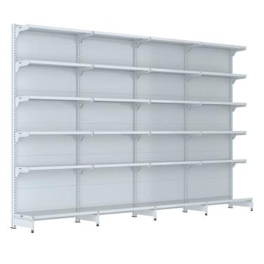 Imagem de Gondola Parede 202 Fit Farmacia Ate 4 Metros Branco Spe