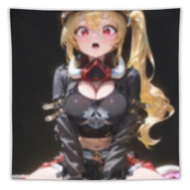 Imagem de LIEGBMEU Sexy Bikini Hot Anime Girl Tapeçaria 152.4 cm x 152.4 cm Interior Exterior Wall Quilt Art Decoração de Tapeçaria Caprichosa, AF198
