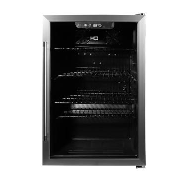 Imagem de Cervejeira Expositor Vertical HQ Vidro Duplo 125 Litros Preta e Inox HQ-125CEVPV (110, Volts)