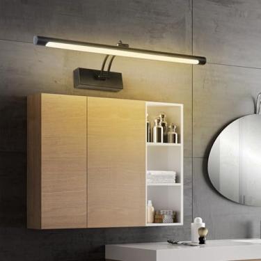 Imagem de Luzes de parede espelhadas de LED para banheiro Lâmpada de parede com ângulo ajustável rotativo de 270° moderno metal à prova d'água Arandelas de parede imagem alimentada pela rede iluminação sobre