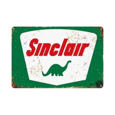 Imagem de Placa De Metal Retrô Vintage Com Motor a Gasolina, Arte De Parede Para