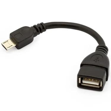 Imagem de Cabo Otg Adaptador 5 Conversor USB Mobile Para USB Fêmea, 17 Cm, 018-0112