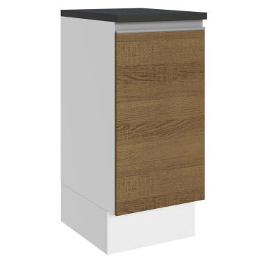Imagem de Balcão 100% MDF 35 cm 1 Porta Branco Rustic Acordes Madesa