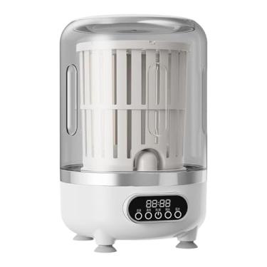 Imagem de IEUDNS Mini Máquina de Lavar Roupas Pequenas e Leves de 3 L, Copo para Lavar Roupas Íntimas para Dormitório, Apartamento, de Bebê e Sutiã, Branco