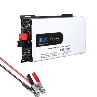 Imagem de 60V to 220V 50HZ,Inversores de energia de onda senoidal pura 12000W 12/24/48/60/72/96V para 110V/220V CA, inversor de carro, ventiladores de resfriamento e display LCD para carro
