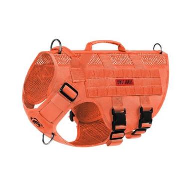 Imagem de Arnês para cães OneTigris No Pull Tactical para cães grandes, laranja
