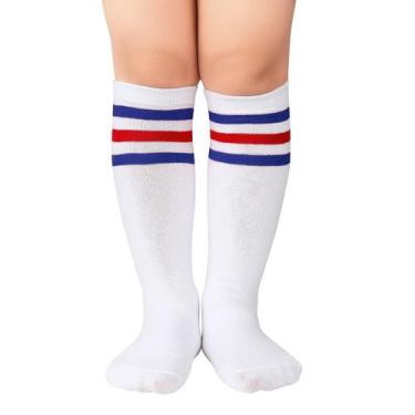 Imagem de Meias American Trends, uniforme até o joelho para crianças de 3 a 6 an