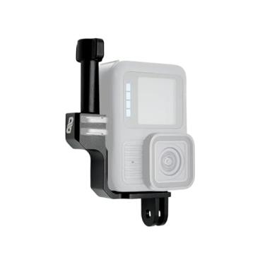 Imagem de Dango Design Adaptador de cotovelo vertical com suporte em L para GoPro Hero 9/10/11/12/13 preto | Rotação de 90 graus | Alumínio CNC