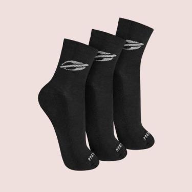 Imagem de Kit 3 Pares De Meias Cano Médio Masculina Mormaii Em Algodão Cotton, P