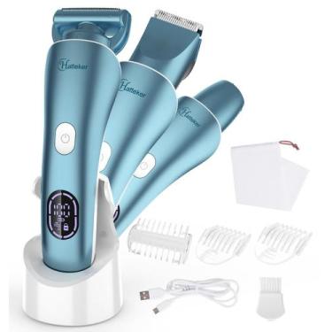 Imagem de Barbeador elétrico Hatteker 3 em 1, aparador de biquíni para mulheres,