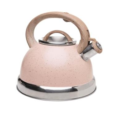 Imagem de LYOR - Chaleira de Indução com Apito 2,5L Granilite Bege Aço Inox