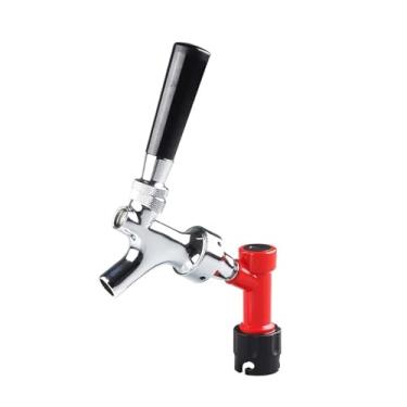 Imagem de Fabricação caseira de cerveja Stainless Steel Stem Beer keg Tap Faucet with Pin Lock Disconnect Chromed Body Acessórios para vinho