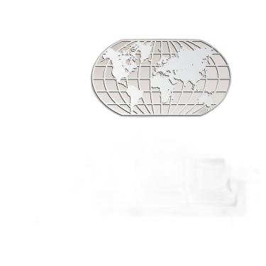 Imagem de Quadro Decoração Vazado Mapa Mundi World Uno Branco 120X65