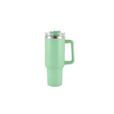 Imagem de Garrafa térmica em aço inoxidável Mantém as bebidas na temperatura ideal Ideal para o ginásio, trabalho, viagens e uso diário (Verde Agua)