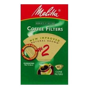 Imagem de Filtros de café Cone Marrom Natural Melitta 612412 #2 40 unidades