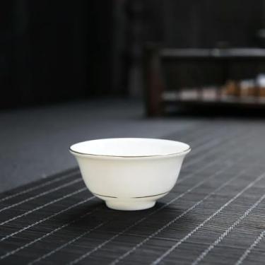Imagem de Xícara de chá de porcelana Conjunto de chá Kung Fu Tigela de chá de cerâmica Copos criativos artesanais Pequeno copo de vinho Phnom Penh xícaras de chá presente