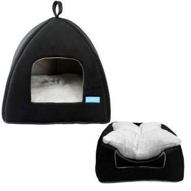 Imagem de Cama Casa Toca Iglu Tenda Caminha Cabana para Gatos Pets 47cmx45cm - Duke & Dixie